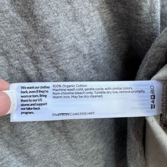 EILEEN FISHER $178 Double Layer Organic-Cotton Crew Neck Top XS - Picture 5 of 13